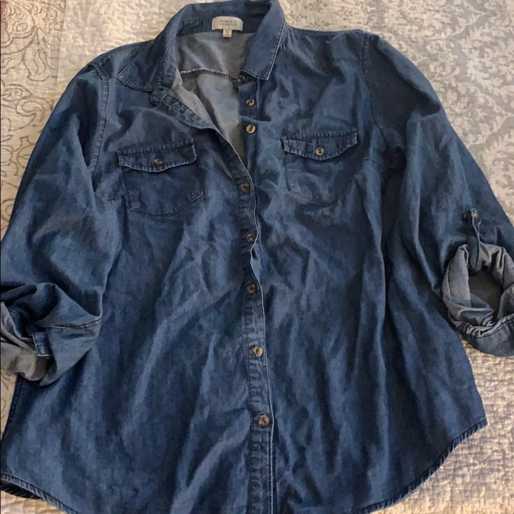 Cotton “jean” shirt